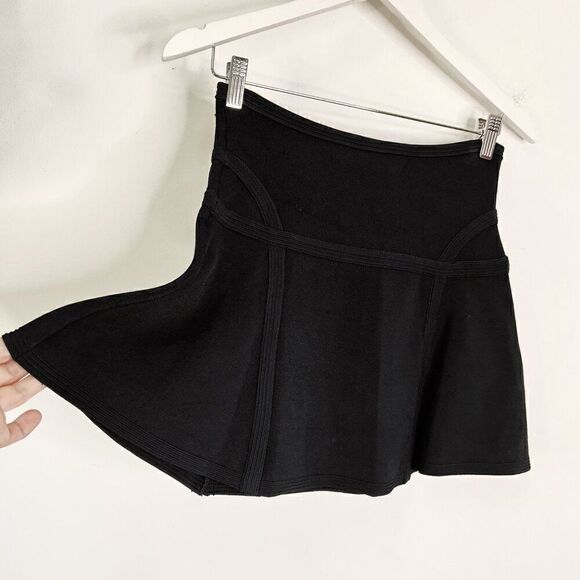 Diane Von Furstenberg Flote Black Knit Mini Skirt - Picture 4 of 9